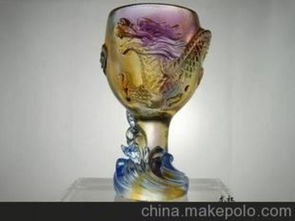 琉璃产品 琉璃礼品 琉璃工艺品 龙杯图片